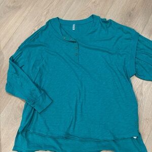 FP Movement by Free People Teal Long Sleeve Top